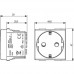 electrice bihor - priza simpla  modulara schuko  2m ,alba, 16a - vimar - 09208